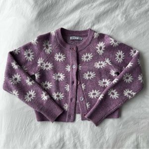 Zara Lilac Flower Cardigan (S)